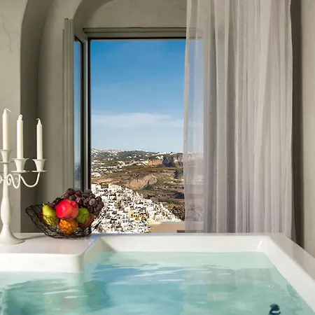 Magical Blu Honeymoon With Indoor Heated Jacuzzi Daire Fira (Santorini)
